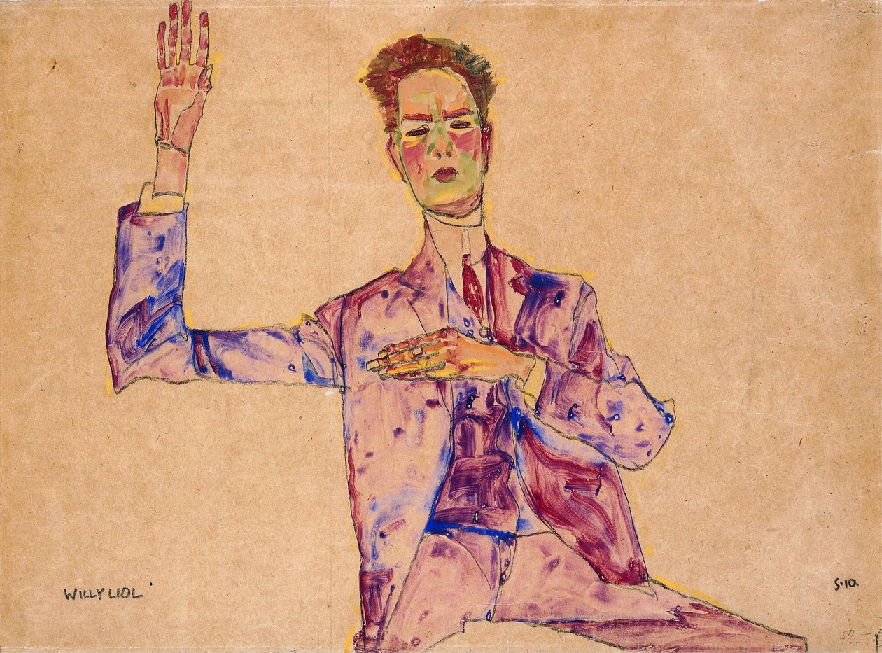 威利·利德（Willy Lidl），1910年 作者 埃贡·席勒（Egon Schiele）