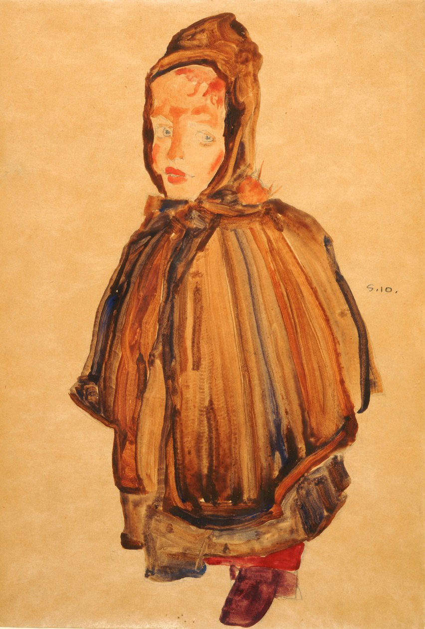 帽子的女人 作者 埃贡·席勒（Egon Schiele）