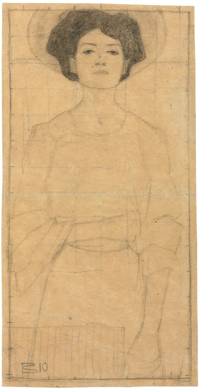 戴着帽子的年轻女子 作者 埃贡·席勒（Egon Schiele）