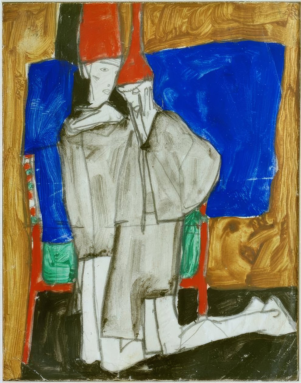 两跪 作者 埃贡·席勒（Egon Schiele）