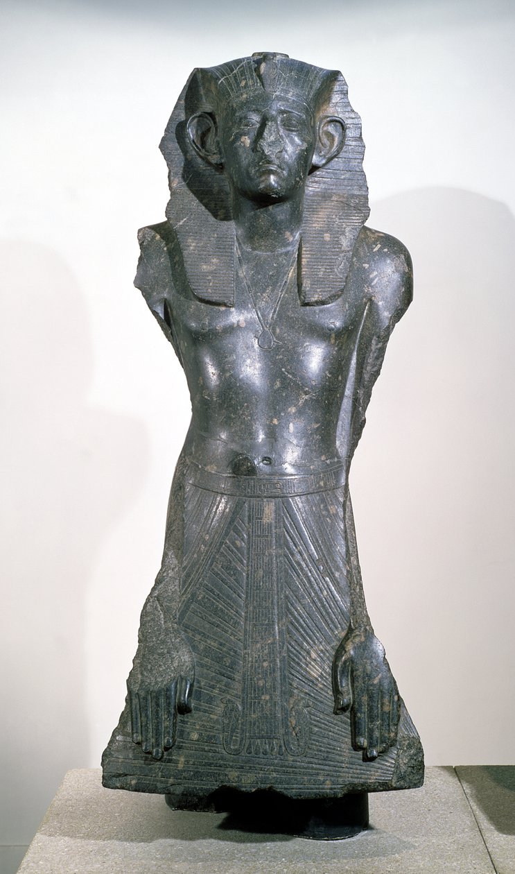Sesostris III（公元前1878-1843）中世纪的雕像，来自Deir el-Bahri，底比斯，公元前1850年（花岗岩） 作者 埃及第十二王朝