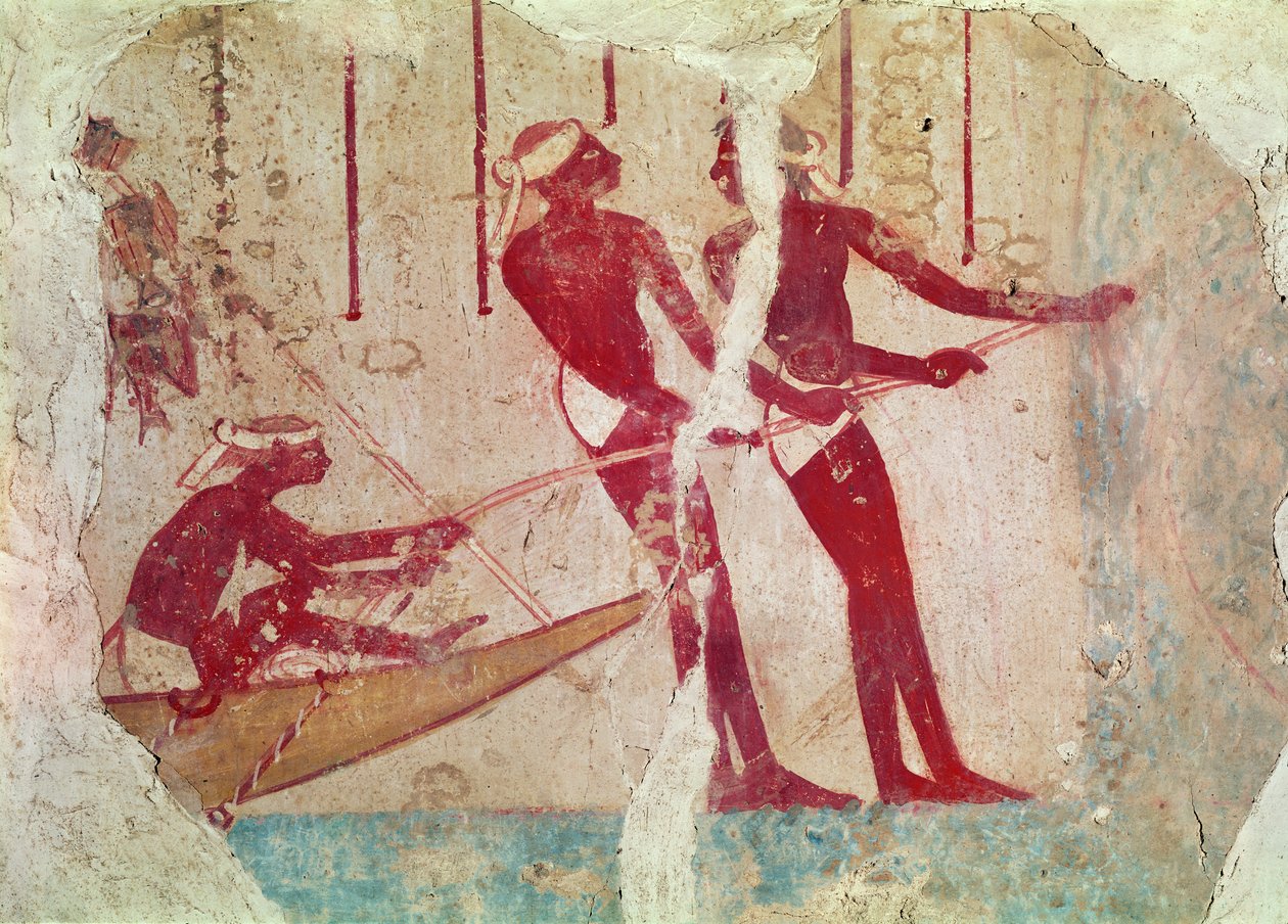 从钓鱼壁画返回 作者 埃及第十八王朝
