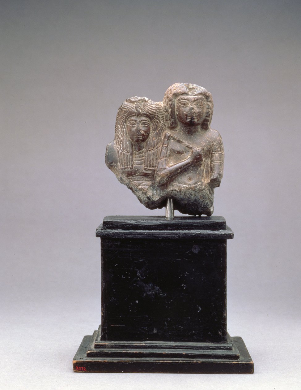 King Amenophis I和他的母亲，Ahmose-Nofretiri，可能来自新王国Amenophis III，公元前1390-1353（滑石） 作者 埃及第19王朝