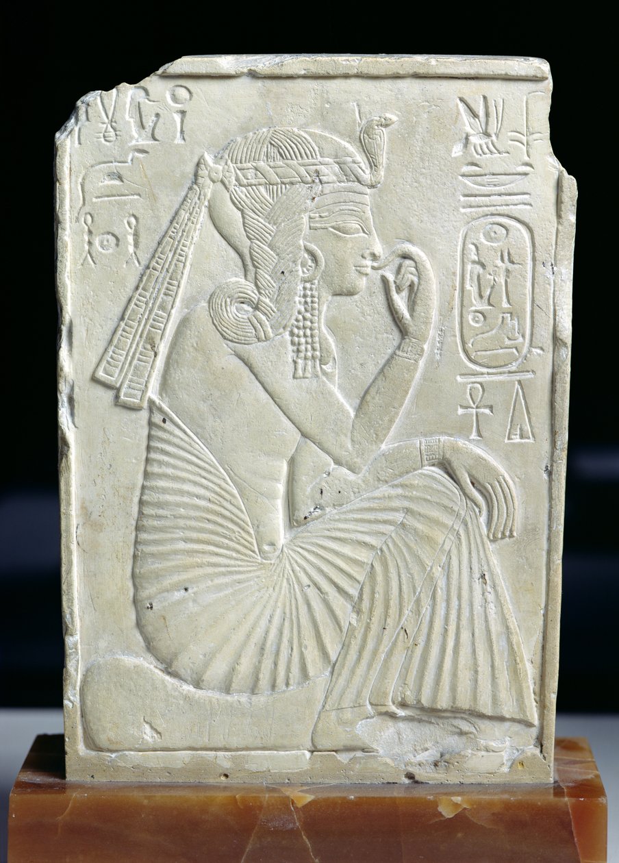救济描绘拉美西斯二世（公元前1279-1213）小时候，新王国（石灰石） 作者 埃及第19王朝