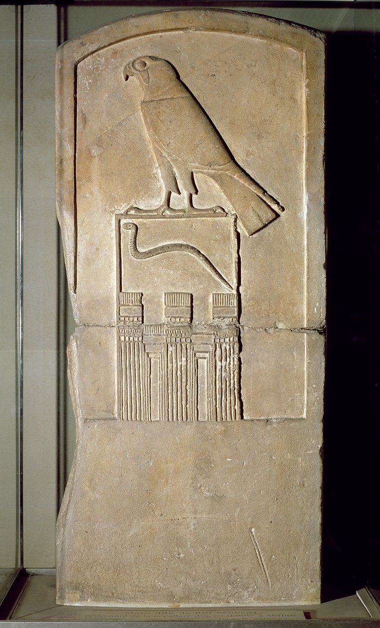 蛇王stela，c.3000 BC（石灰石）（也见391195） 作者 埃及第一王朝
