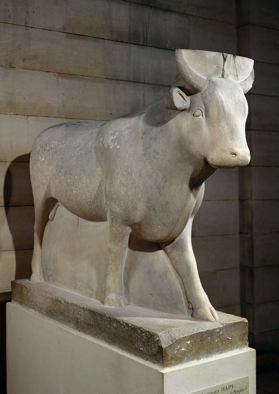 Apis Bull，来自Serapeum，孟菲斯（石灰岩） 作者 埃及第30王朝