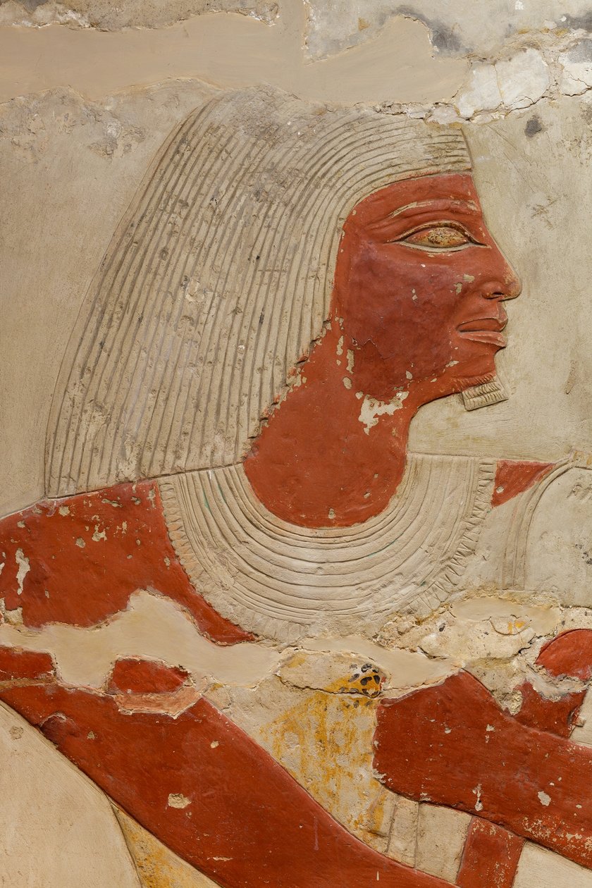 Perneb的Mastaba墓，公元前281-2323（石灰石和油漆） 作者 埃及第五王朝