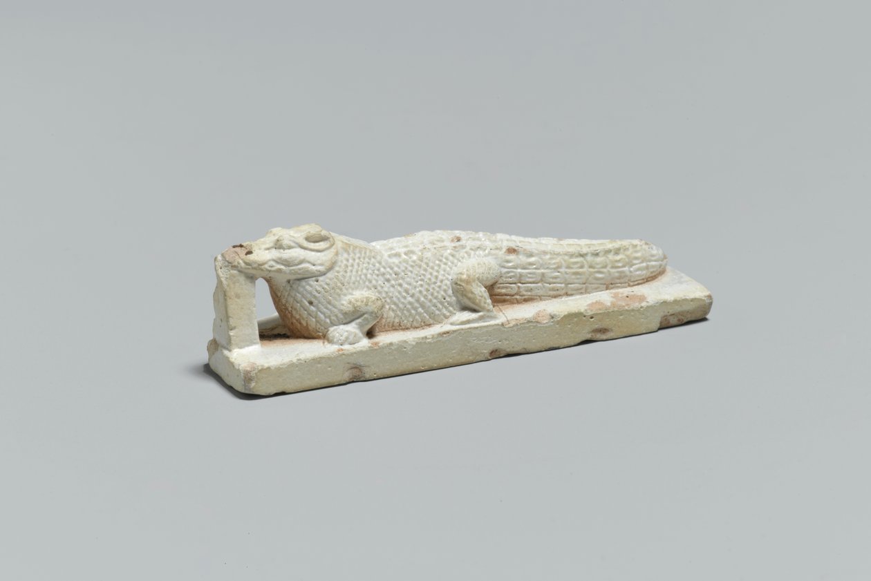 鳄鱼形象，来自Fayum，公元前332年 - 公元前395年（彩陶） 作者 埃及人