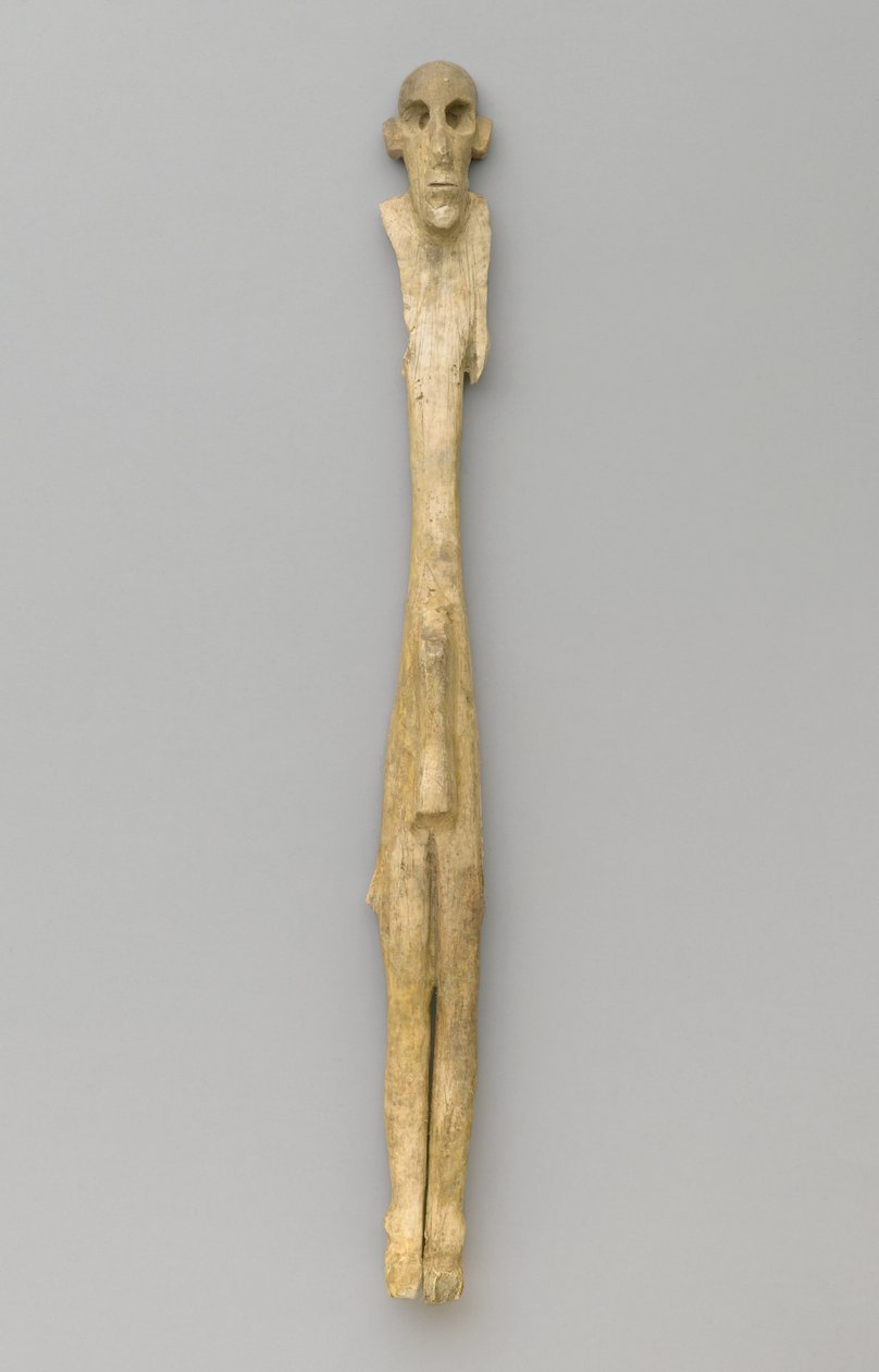 一个人的图，c.4000-3800 BC 作者 埃及人