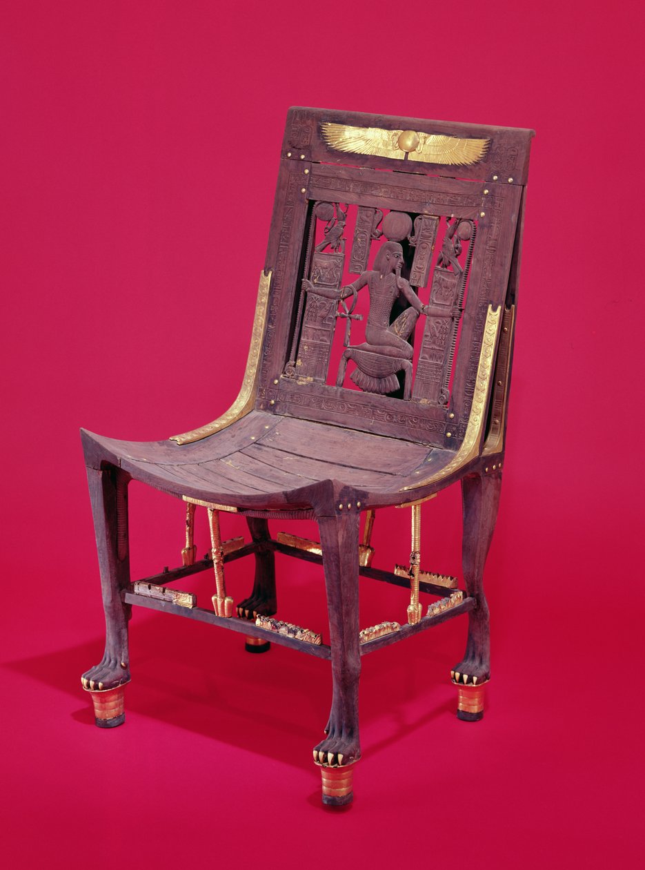 主席，来自图坦卡蒙墓（公元前1373-1352），描绘了数百万年的精神，新王国（雪松）（另见148192） 作者 埃及第十八王朝