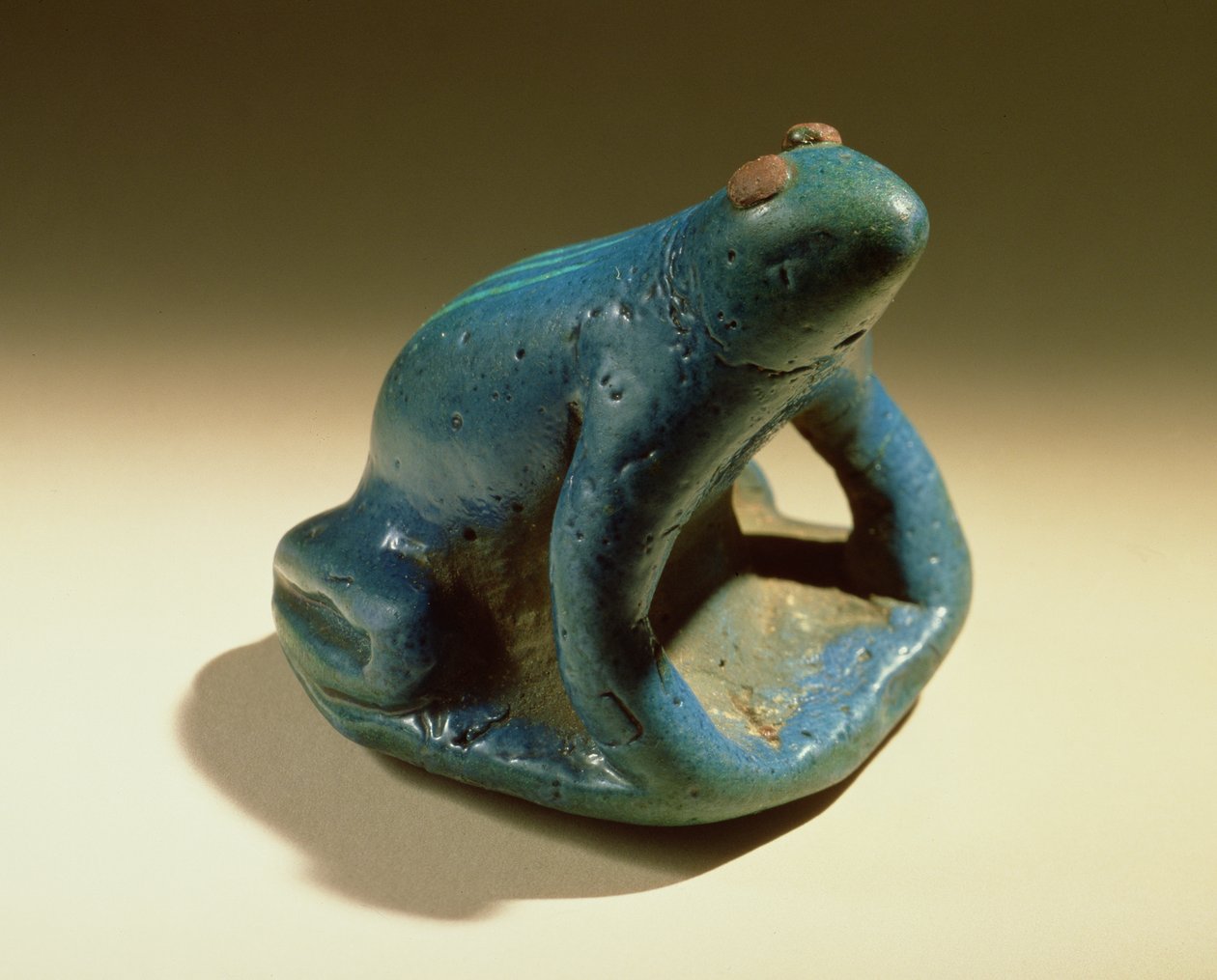 Frog，New Kingdom，c.1390-53 BC（faience） 作者 埃及第十八王朝