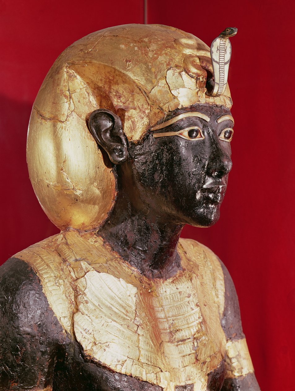Tutankhamun的实物大小雕象，从Tutankhamun坟茔 作者 埃及第十八王朝