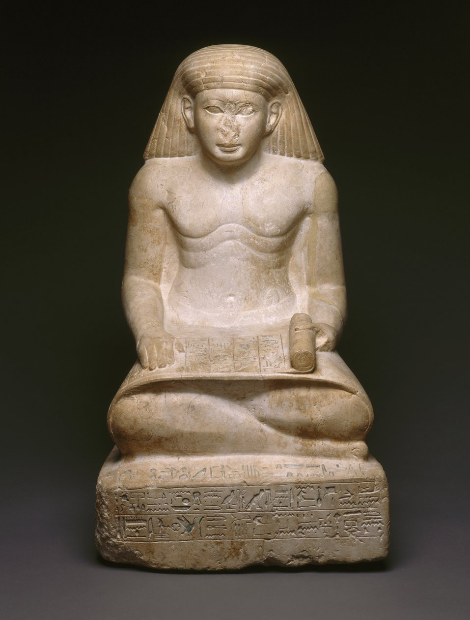 Amunhotep的雕像，Nebiry的儿子，公元前1442  -  1400年（石灰石）（见200932） 作者 埃及第十八王朝