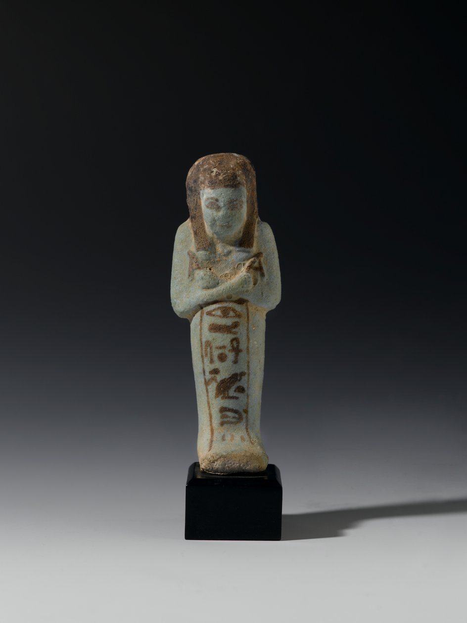 Akhesenmut的Shabti，可能来自新王国Deir el-Bahri（彩陶） 作者 埃及第21王朝