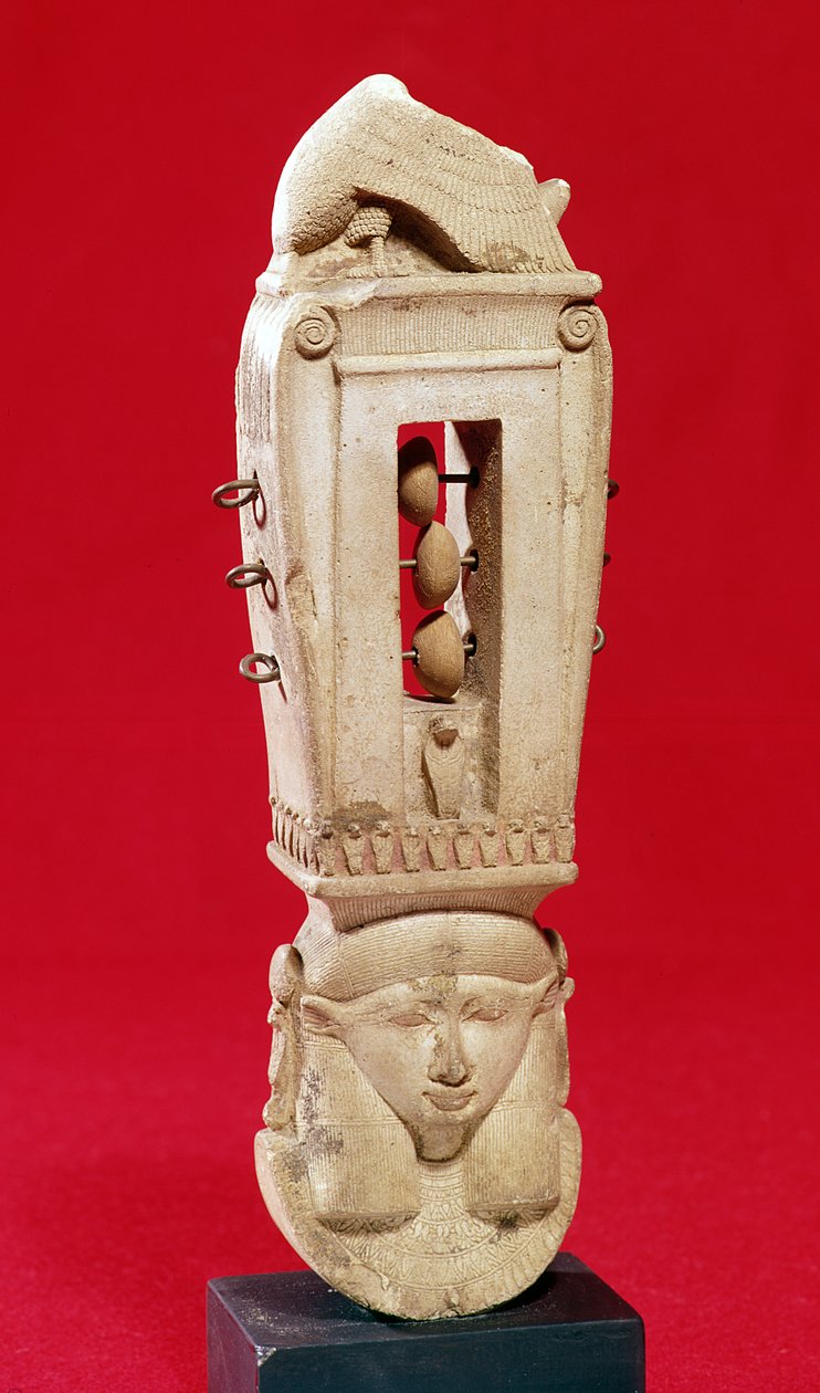 Sistrum，Saite Period（石灰岩） 作者 埃及第26王朝