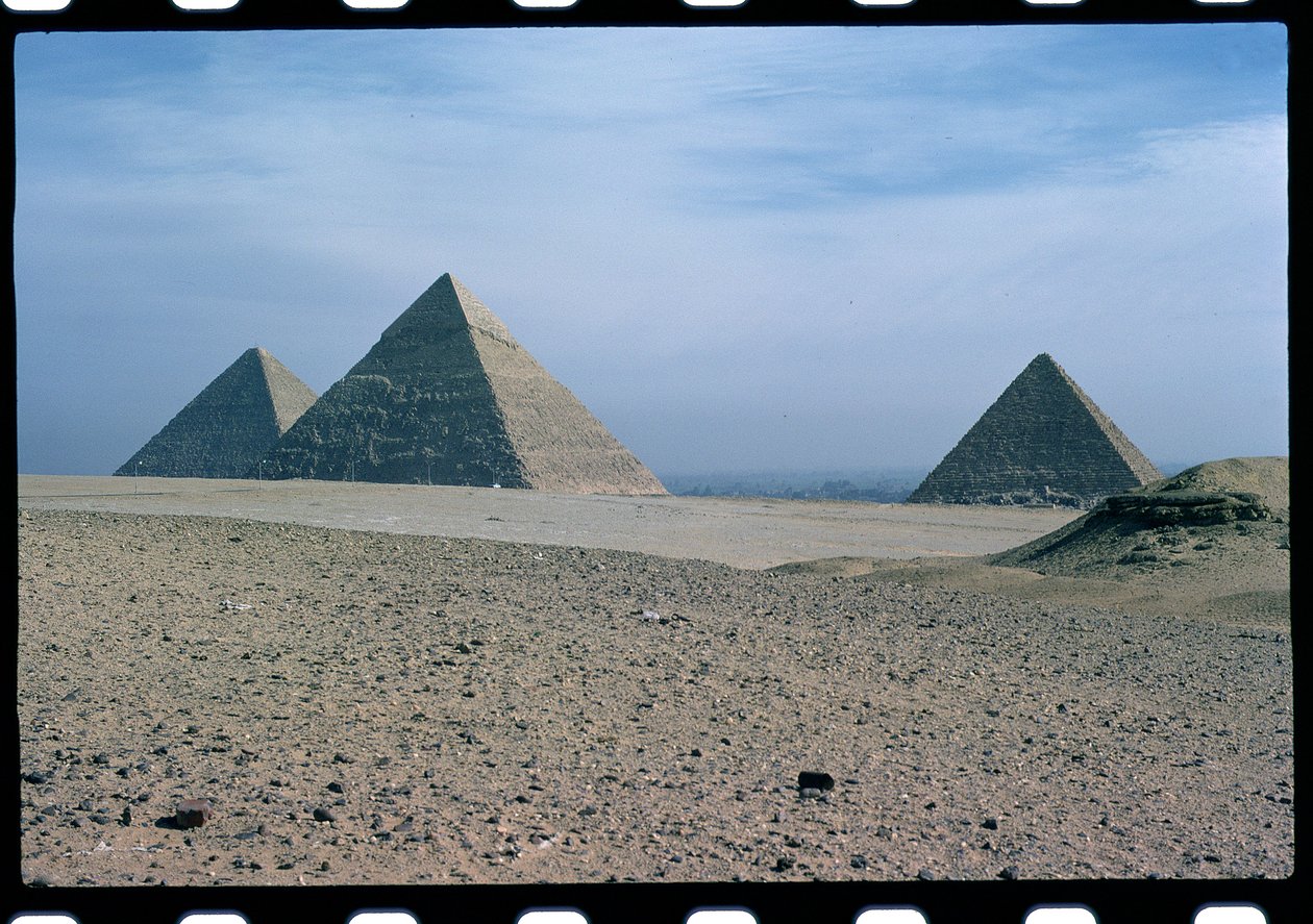 Khufu，Khafre和Menkaure，古老的王国金字塔的看法 作者 埃及第四王朝