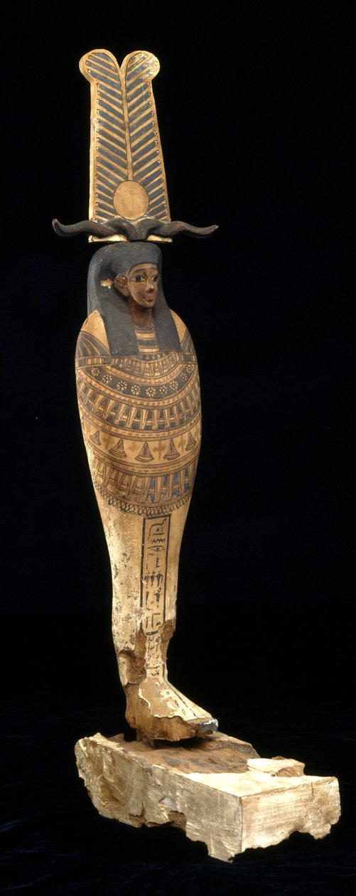 Ptah-Sokar-Osiris图，公元前332-30年（木材，彩色和金色） 作者 埃及托勒密时期