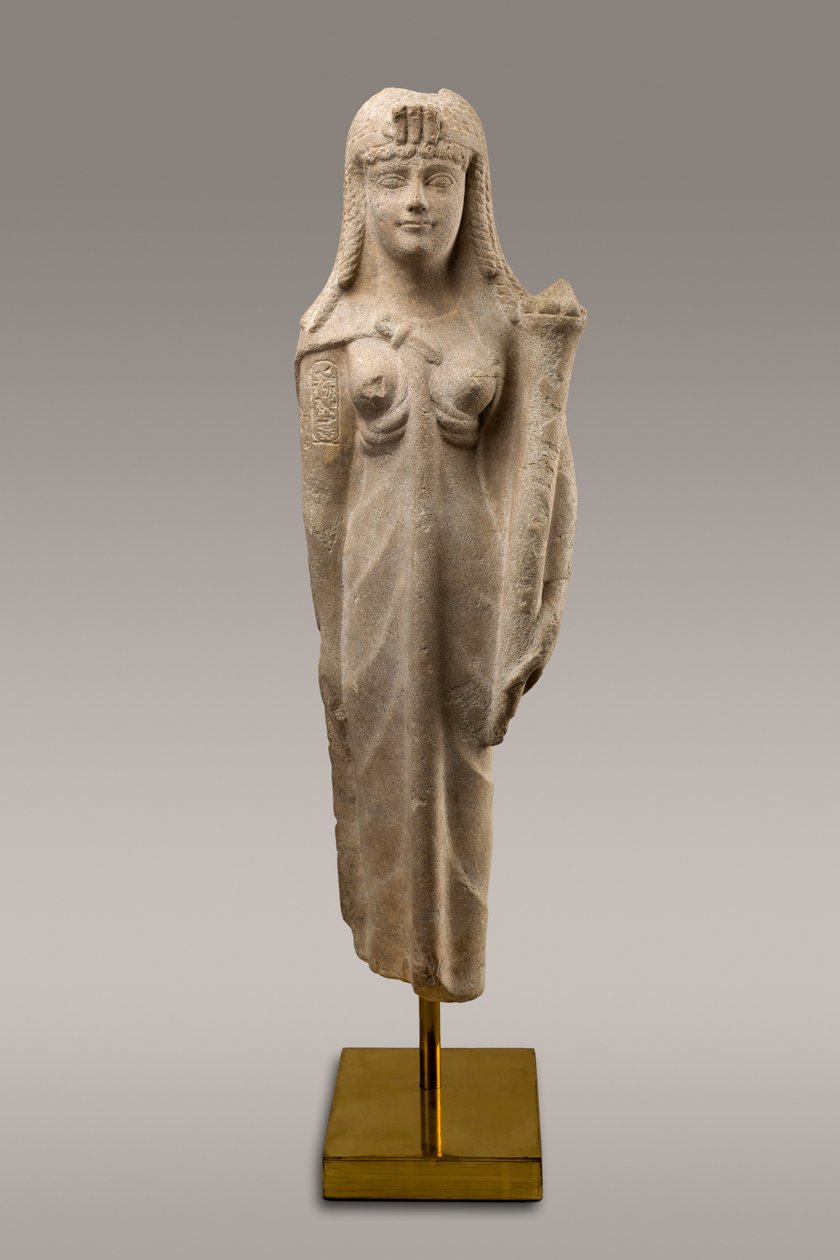 托勒密女王的雕像，也许是Cleopatra VII，公元前200  -  30年（白云石灰岩） 作者 埃及托勒密时期