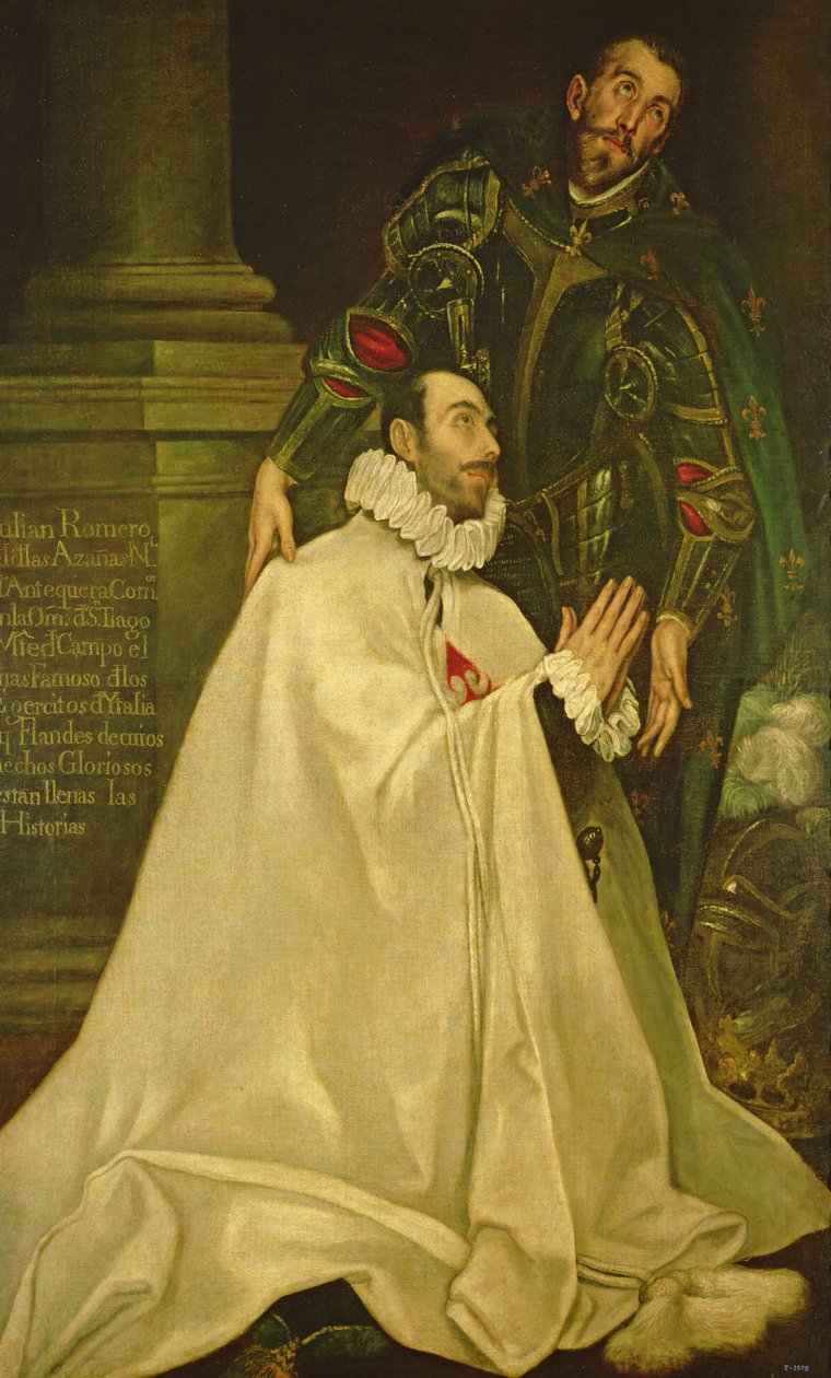 Azoya的朱利安罗梅罗与圣朱利安，1587-97 作者 埃尔·格列柯