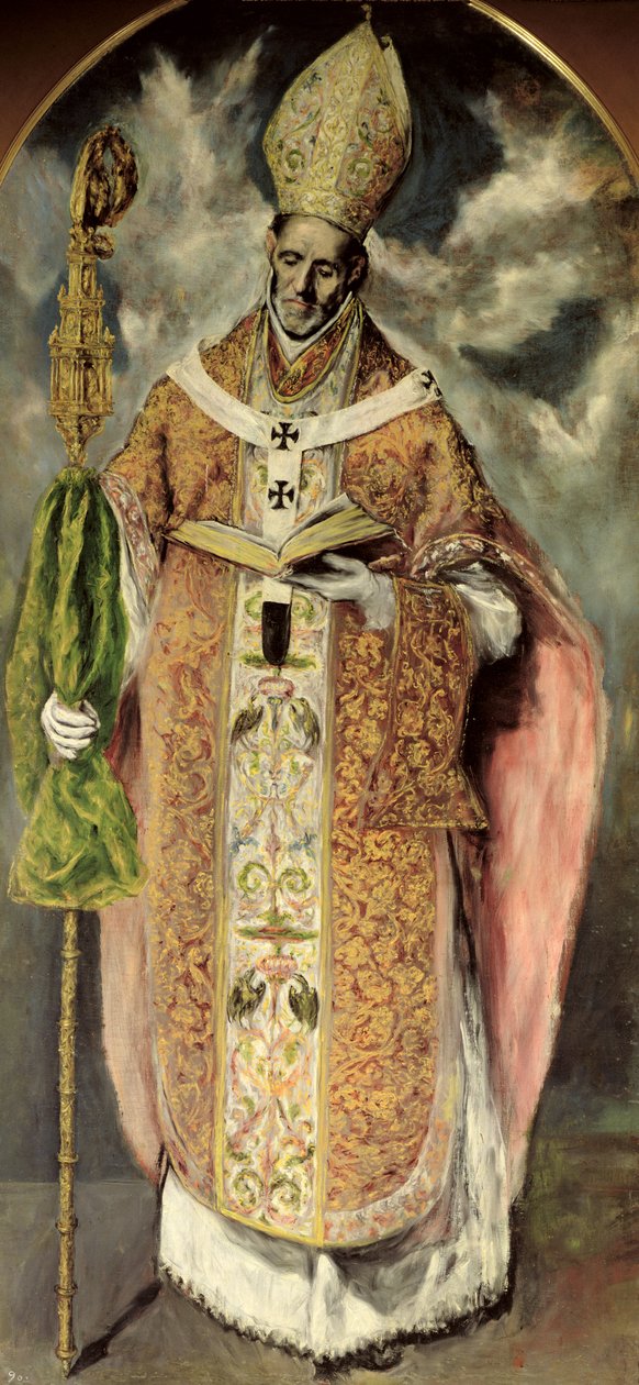 St. Ildefonso（607-667）1605-1610 作者 埃尔·格列柯