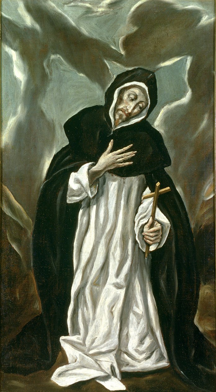 古兹曼的St.Dominic（c.1170-1221） 作者 埃尔·格列柯