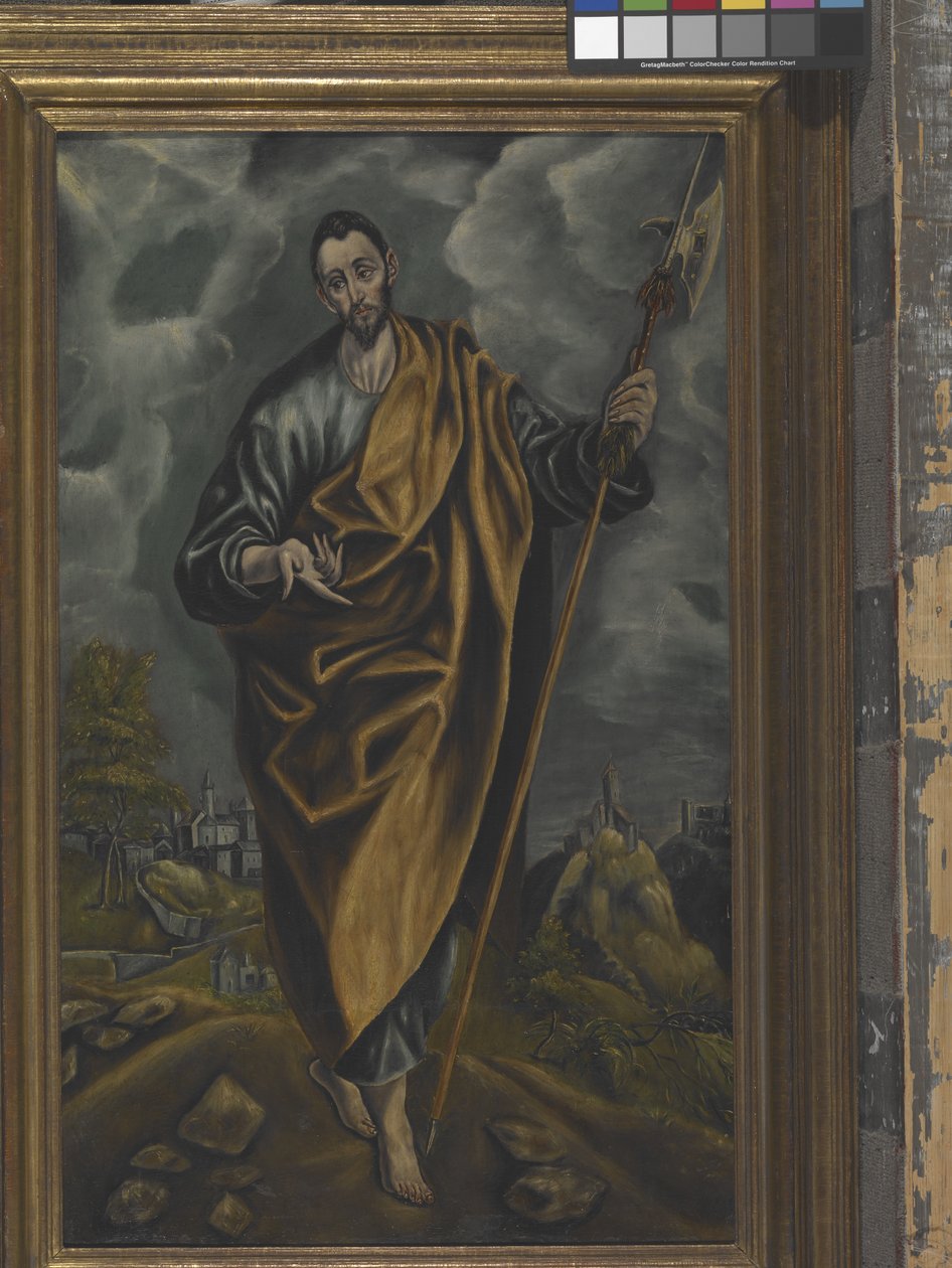 圣犹大达太或圣托马斯（布面油画） 作者 El (1541 1614) 格雷科