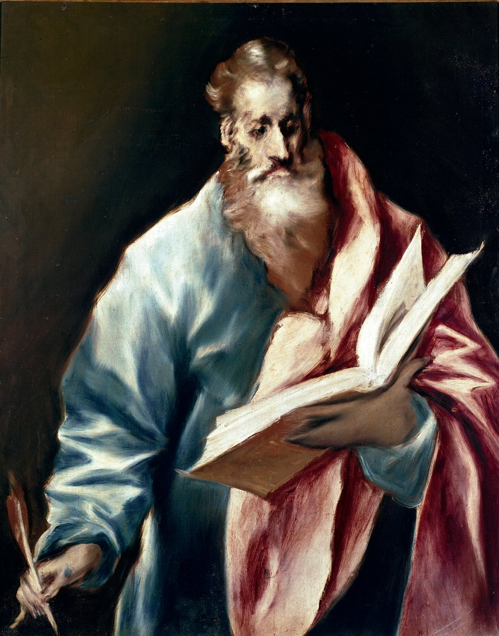 Apotre 圣马太。 Domenikos Theotokopoulos dit El Greco (1540-1614) 的绘画 作者 埃尔·格列柯