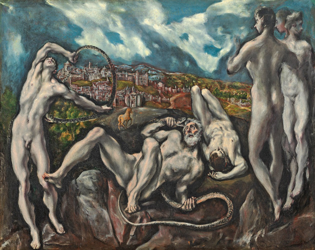 Laocoon，约1610-14年（布面油画） 作者 埃尔·格列柯