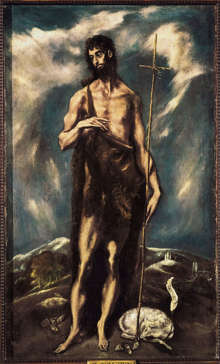 Saint John the Baptist, c. 1600-05 (oil on canvas) 作者 埃尔·格列柯