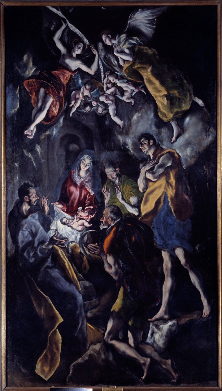 Domenikos Theotokopoulos Dit El Greco (1540-1614) 绘画的牧羊人的崇拜 作者 埃尔·格列柯