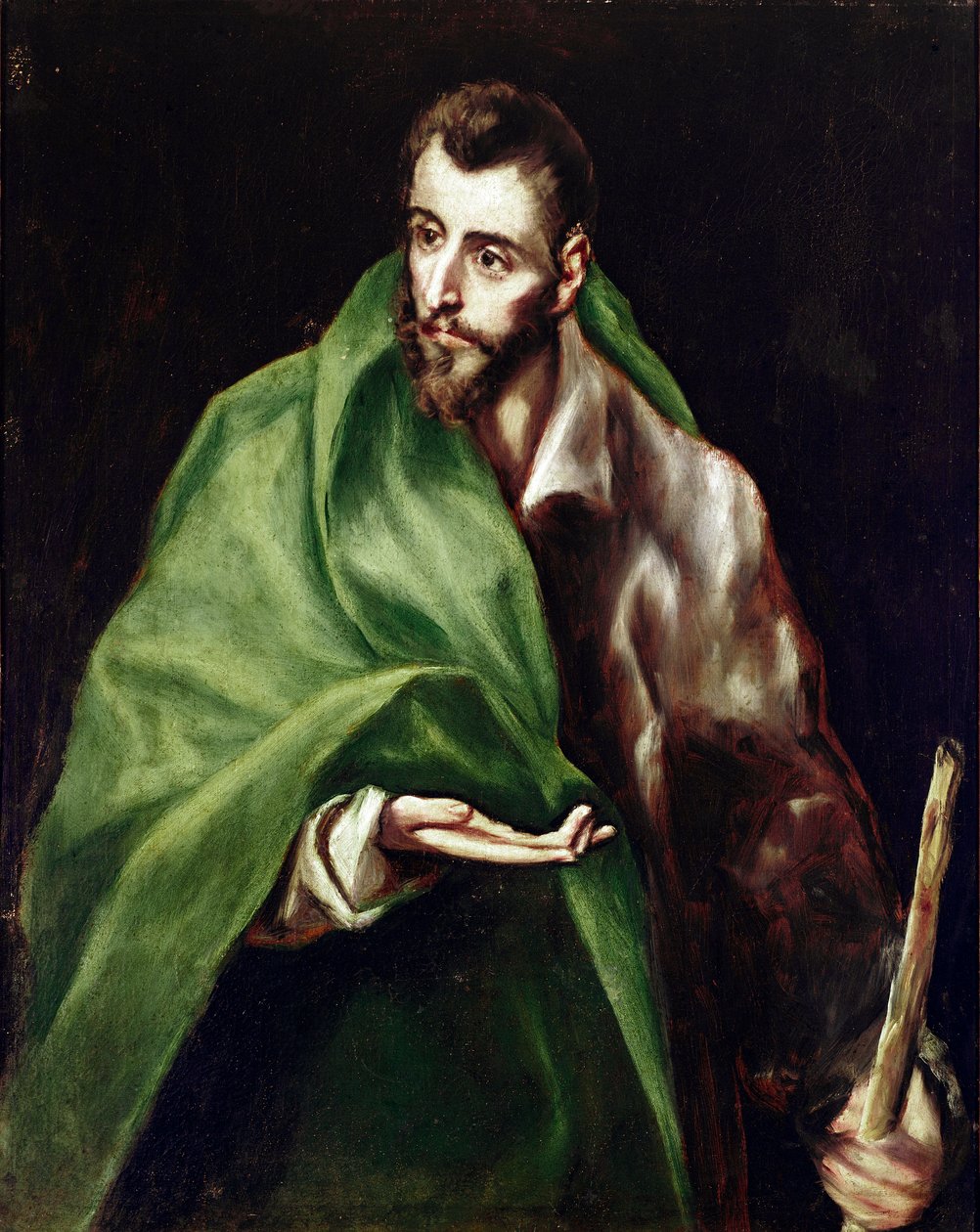 Apotre Saint James Maggiore。 Domenikos Theotokopoulos dit El Greco (1540-1614) 的绘画 作者 埃尔·格列柯