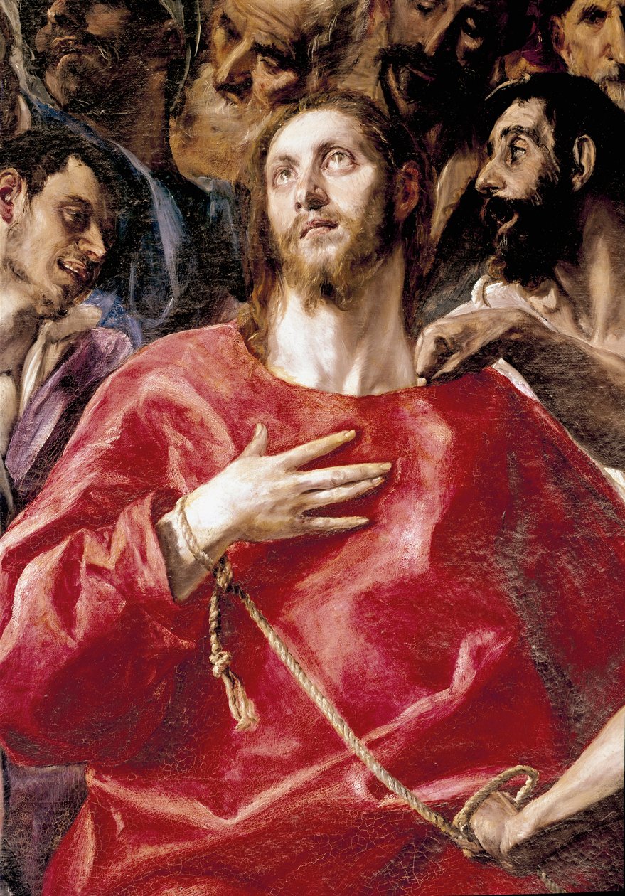 对基督的嘲笑。多米尼克斯-西奥托科普洛斯（Domenikos Theotokopoulos dit El Greco，1540-1614）的画作 作者 埃尔·格列柯