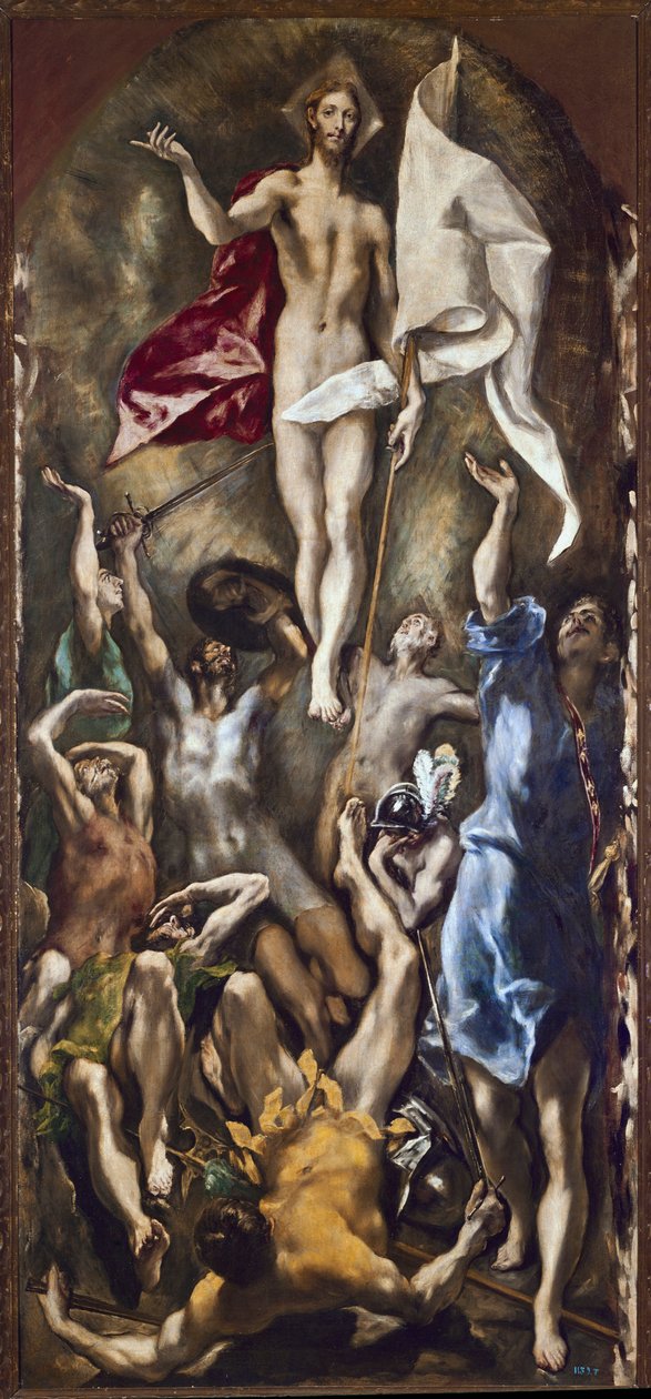 The resurrection of Christ (oil on canvas 作者 埃尔·格列柯