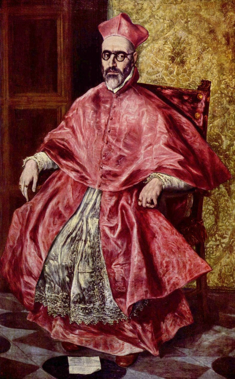 红衣主教费尔南多-尼诺-德-格瓦拉（1541-1609 年） 作者 埃尔·格列柯