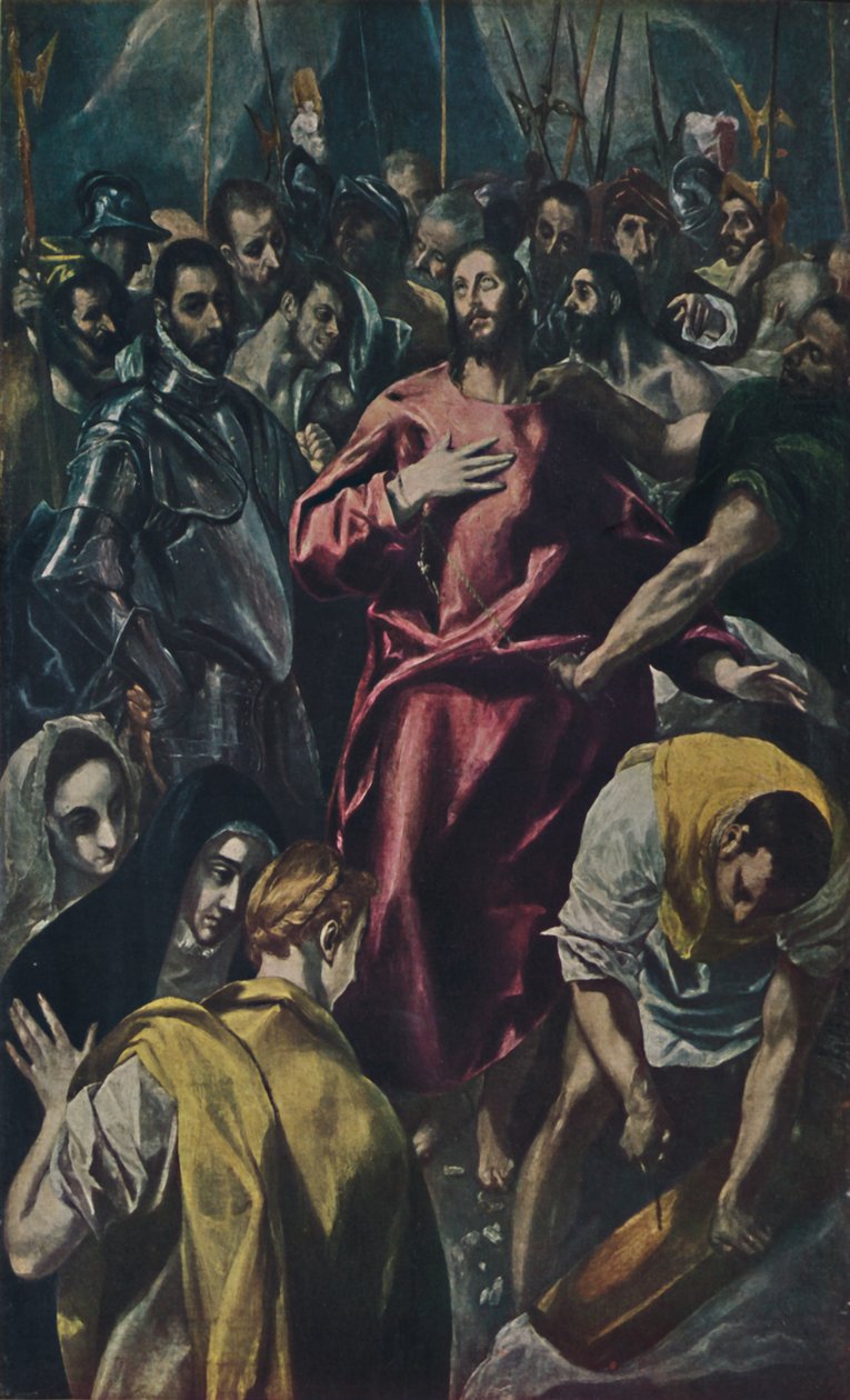 Espolio Entkleidung Christi。，《基督脱衣》，c1577-1579，1938年 作者 埃尔·格列柯