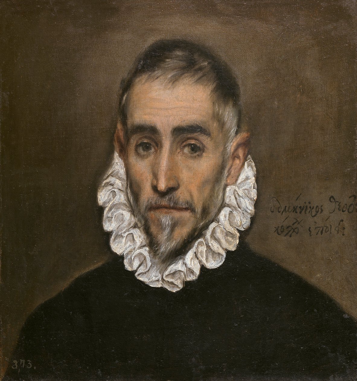 一位未知的绅士的肖像，c.1594 作者 埃尔·格列柯