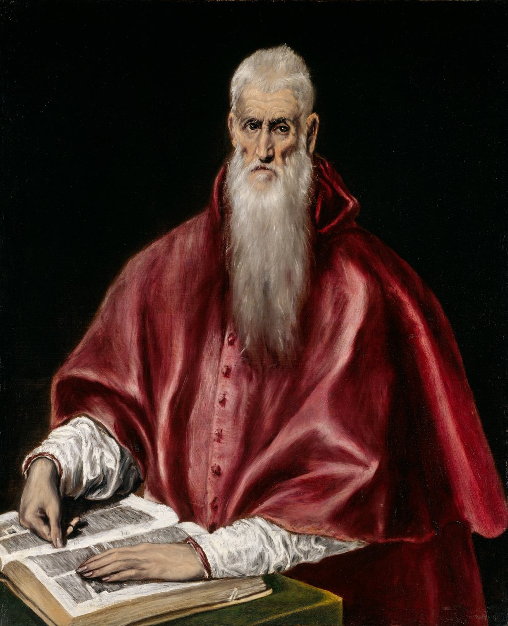 圣杰罗姆（Jerome），学者。 1610。 作者 埃尔·格列柯