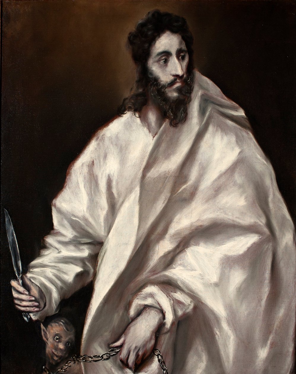 西班牙文：San Bartolomé Apóstol 使徒巴尔多禄茂 作者 埃尔·格列柯