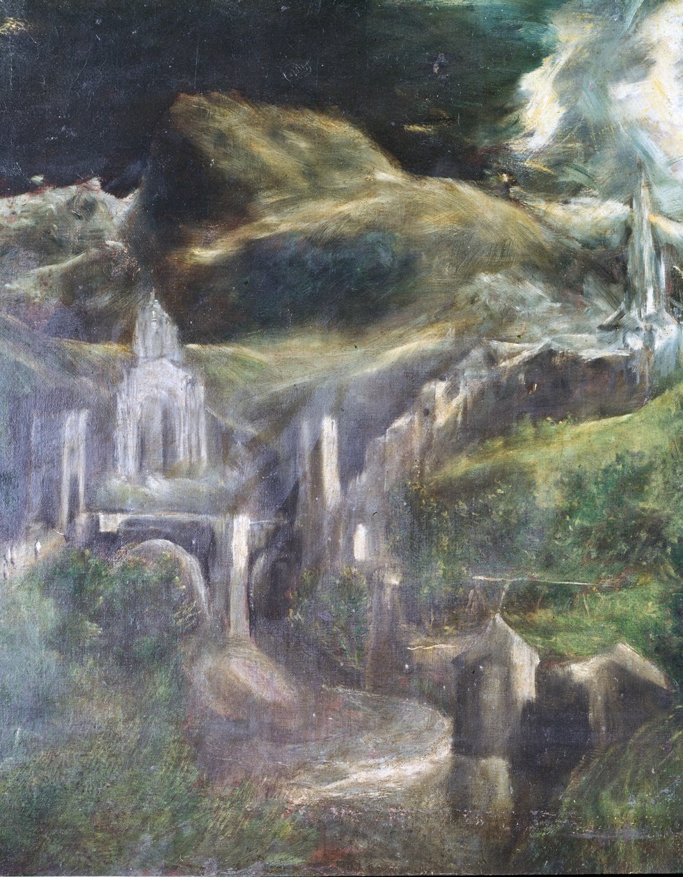 托莱多1607-13油画的圣母无原罪细节见90015 作者 埃尔·格列柯