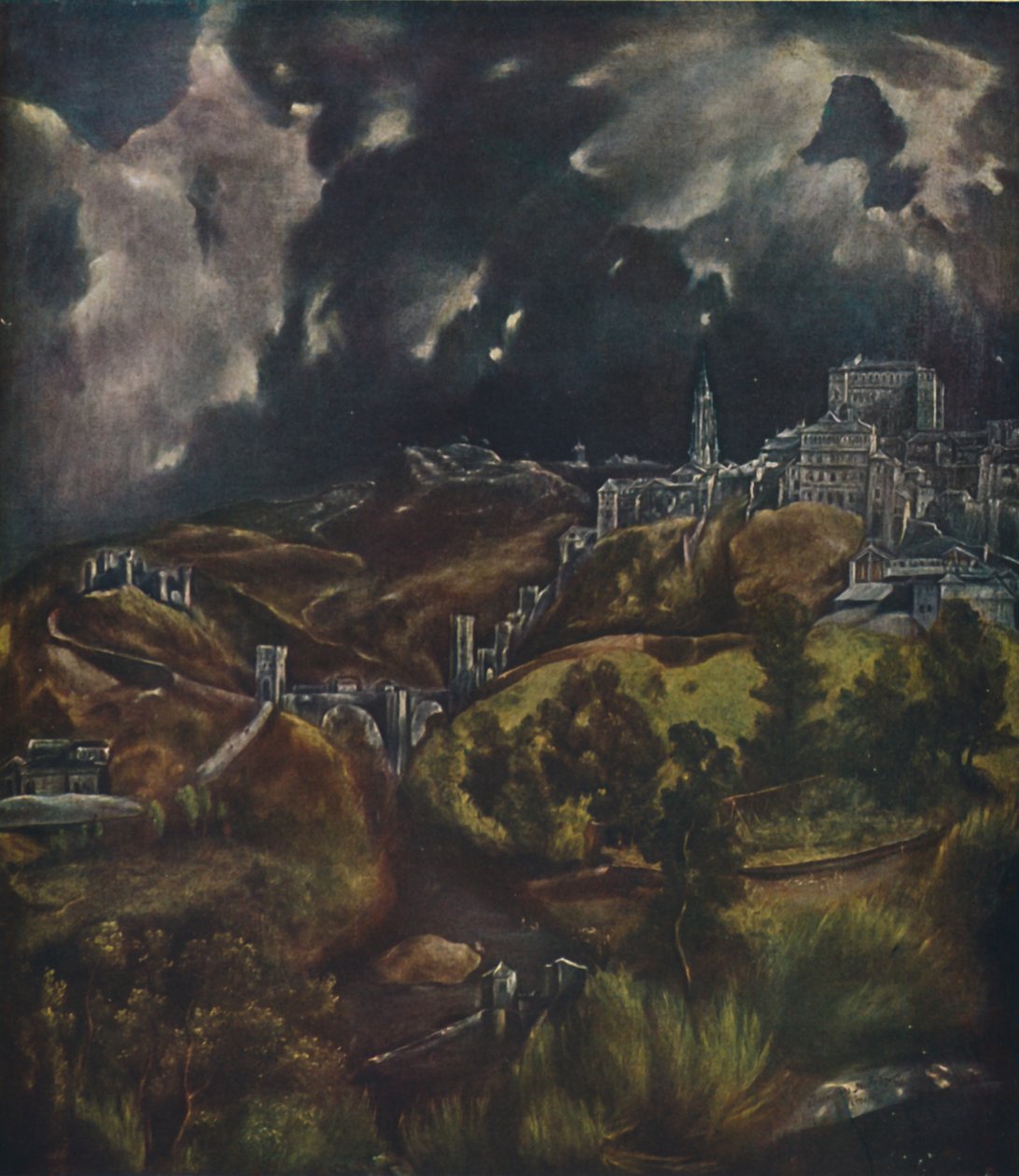 托莱多，托莱多景色，1599-1600，1938年 作者 埃尔·格列柯
