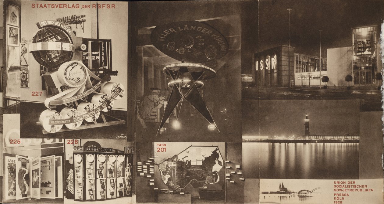 苏联。 1928年科隆国际新闻展览会上苏联馆的目录 作者 埃利泽马科维奇利西茨基