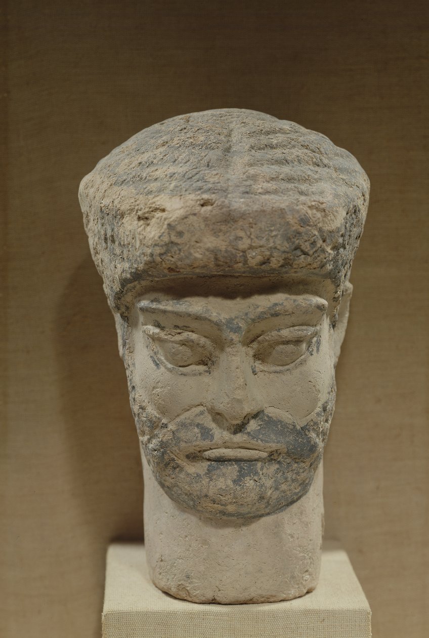 一个大胡子男的头，公元前1800年 作者 lam石