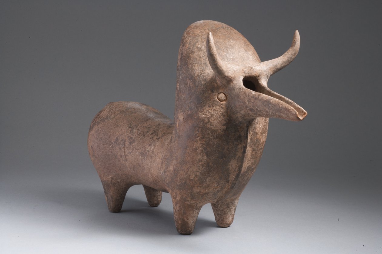 以布布公牛（兵马俑）形式的Amlash rhyton 作者 lam石
