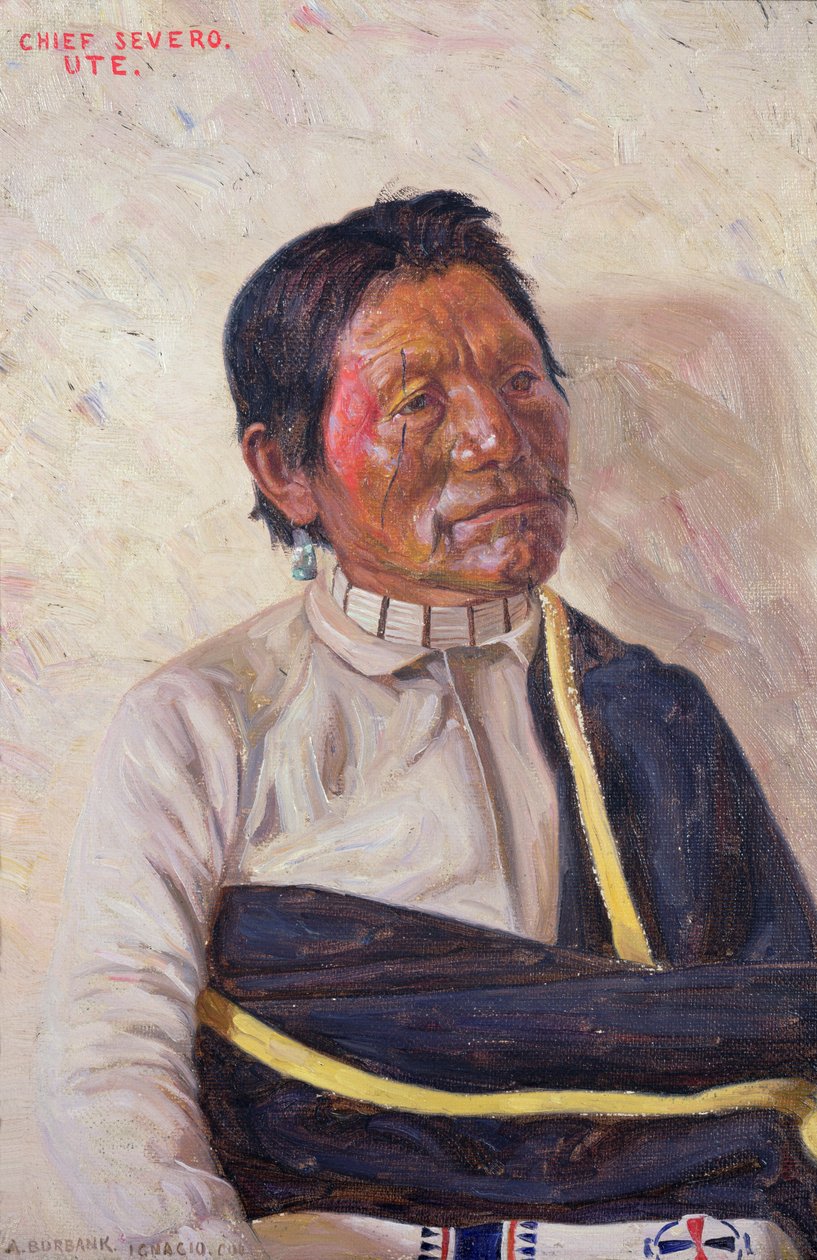 塞维罗酋长（布面油画） 作者 埃尔布里奇·艾尔·伯班克