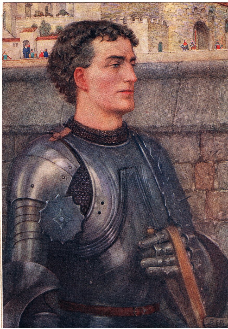 兰斯洛特，c.1910（彩色平版印刷） 作者 埃莉诺 Fortescue-Brickdale
