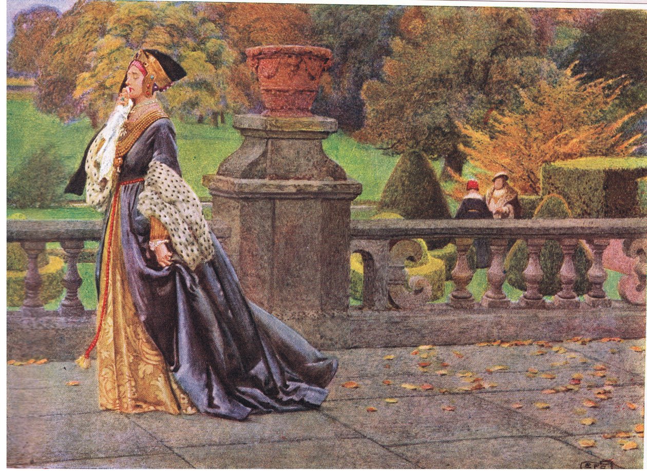 凯瑟琳王后（平版印刷） 作者 埃莉诺 Fortescue-Brickdale