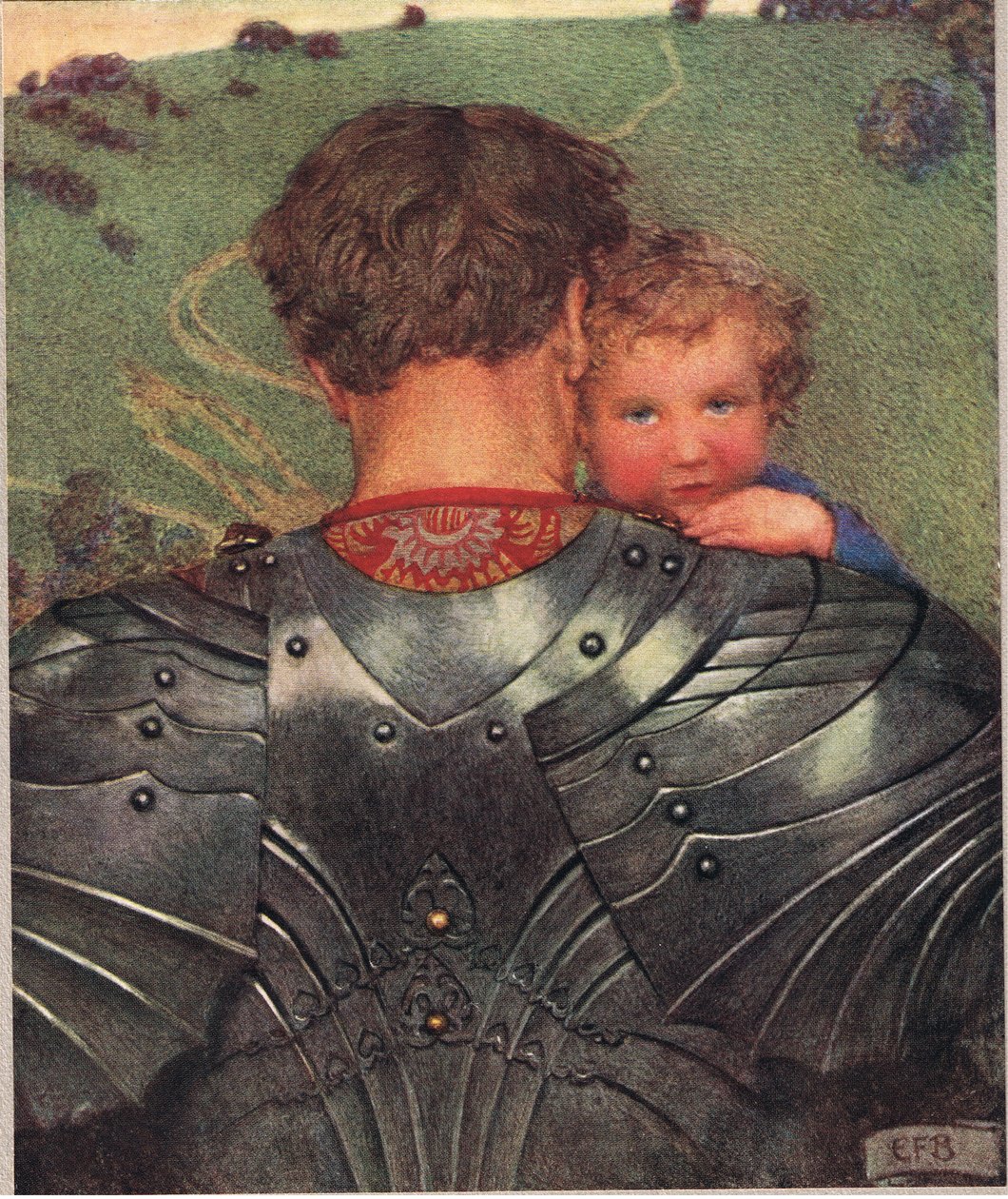 甜美的摇篮曲》，插图选自 "英国古歌和民谣集" 作者 埃莉诺 Fortescue-Brickdale