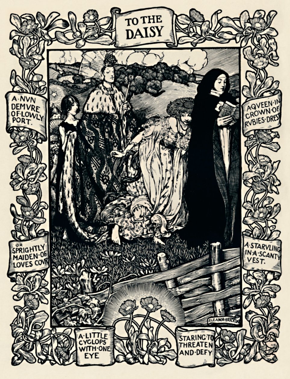 华兹华斯·黛西的诗歌插图，1923年第2期 作者 埃莉诺 Fortescue-Brickdale