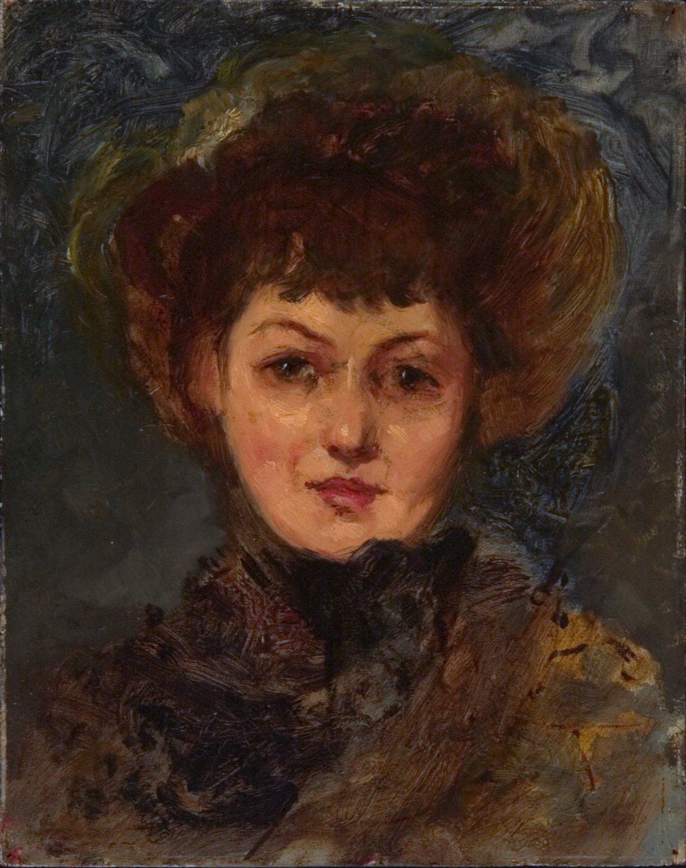 John Gellatly夫人的肖像，1890-1897。 作者 埃莉诺·格雷奥雷克斯