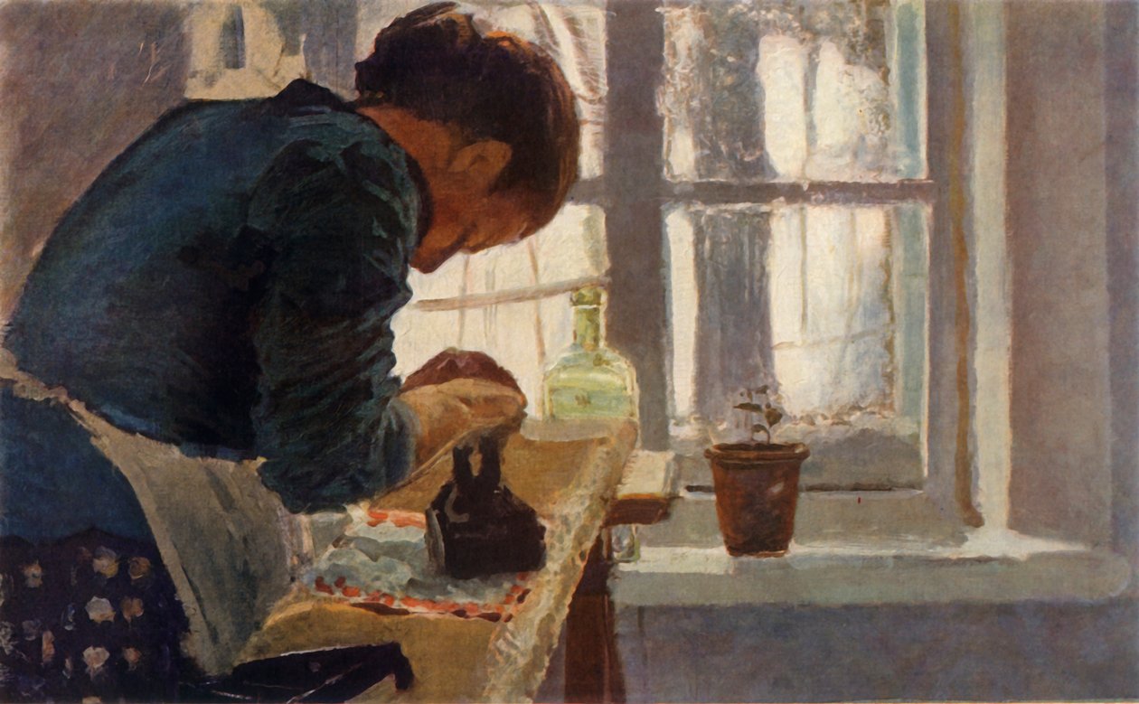 洗衣女工》，19世纪末，1965年。 作者 埃琳娜·德米特里耶夫娜·波列诺娃